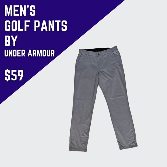 Men's Golf Pants - GRAY - | Under Armour - Picture 1 of 1